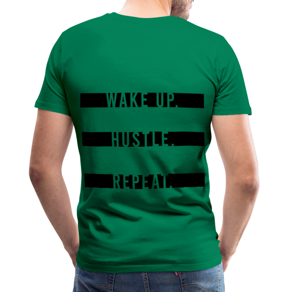 WAKE UP. HUSTLE. REAPEAT. - kelly green